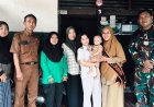 Babinsa Wonokromo Bersama Staf Kelurahan Lakukan Pengecekan Balita Stunting