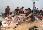 Hangatnya Iduladha, Kodim Surabaya Salurkan Daging Qurban kepada Masyarakat