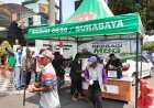 Wujud Kepedulian untuk Warga Kurang Mampu, Kodim Surabaya Bagikan Makanan Gratis