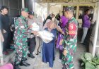 Babinsa Dampingi Penyaluran Bantuan Beras, Pastikan Warga Gunung Anyar Terima Bantuan Tepat Sasaran