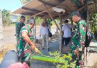 Dukung Ketahanan Pangan di Surabaya, Babinsa Wiyung Dampingi Persiapan Percepatan Tanam Padi